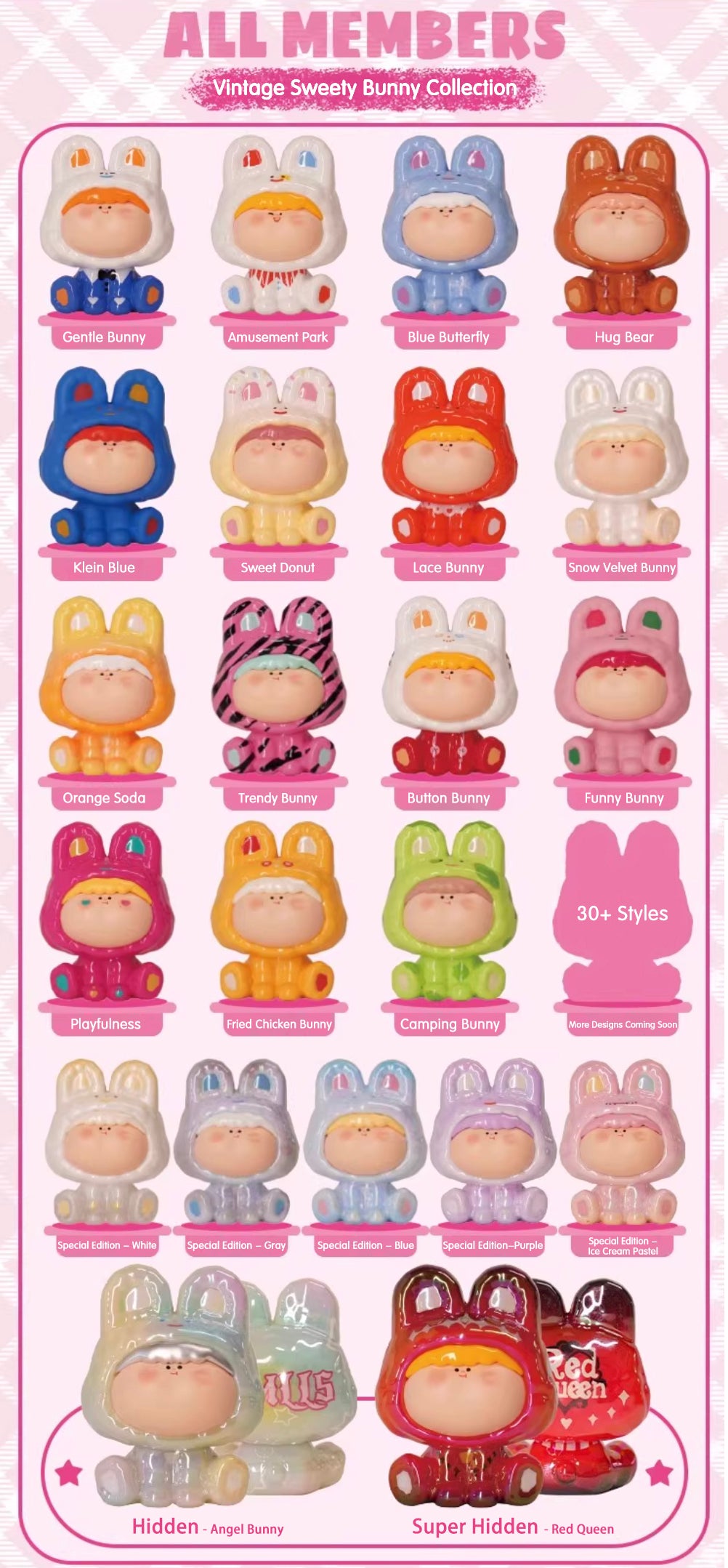 AMLLS Vintage Sweety Bunny Collection β 5-Pack Blind Box